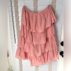 Sleeveless ruffled dress